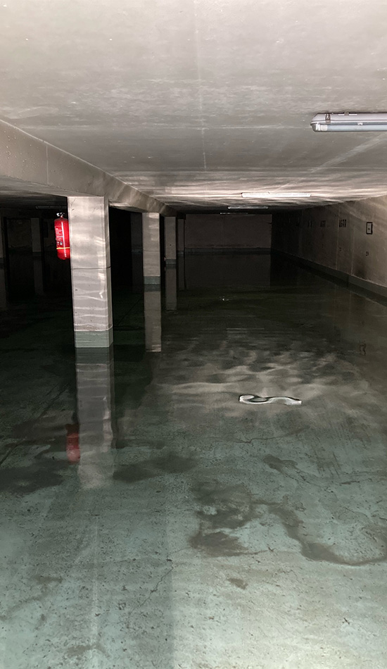 pompage d'eau claire dans parking souterrain par Ovalis