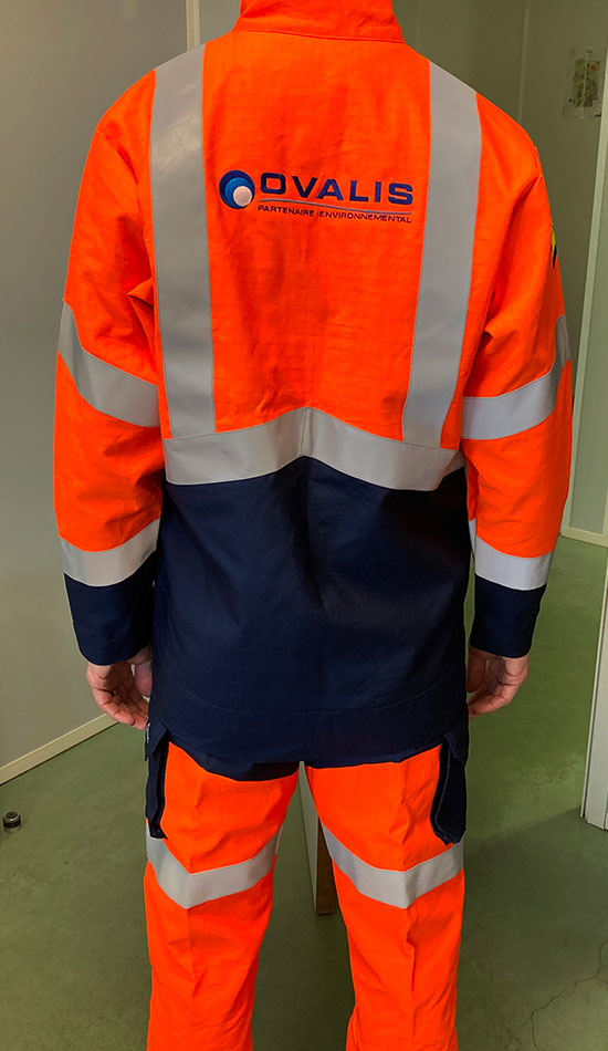 vêtements de travail atex dos ovalis