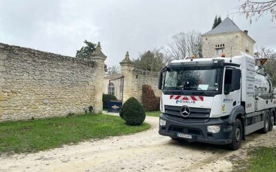 Vidange et nettoyage de 6 fosses septiques de château